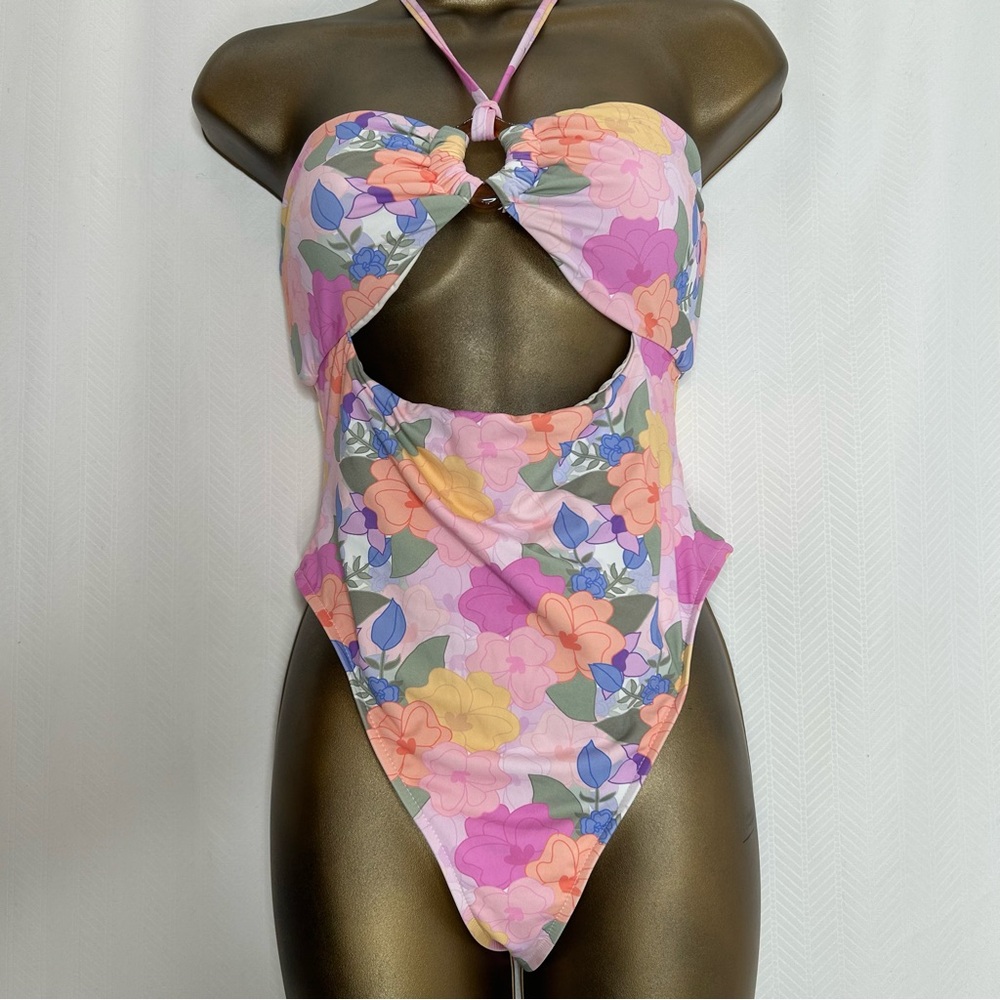 Dippin' Daisy's Pink Floral One-Piece Swim